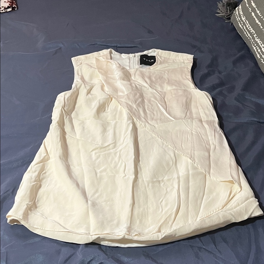 Elegant Ivory Sleeveless Blouse by